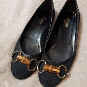 Black Gucci flats